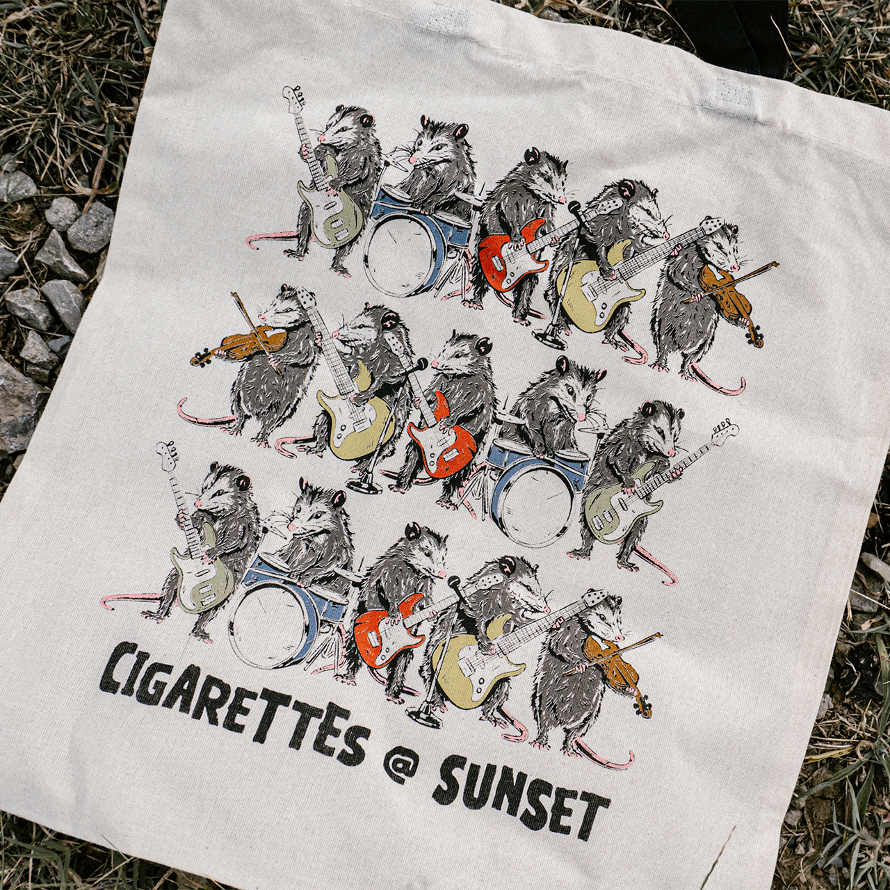 Possum Band Tote Bag