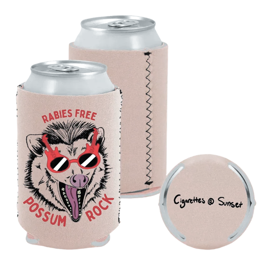 "Rabies Free" Tan Koozie